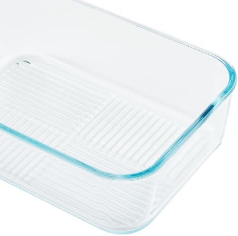 Glass Food Storage Containers with Lids - 22 Piece - 10.5 oz, 17.6 oz, 25.4 oz & 57.5 oz Sets Glass with BPA-Free Leak Resistant Stackable Lids - Microwave, Oven & Dishwasher Safe - Vanilla Mist