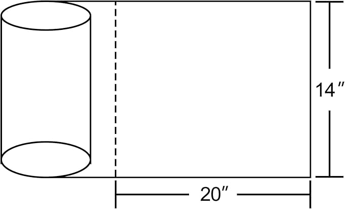 14x20 Plastic Produce Bags on a Roll - Clear Plastic Bags for Food, Vegetable, Fruits, Bread, Pet Bags and Grocery Clear Bag- 350 Bags/roll (14''x20'', 1 Roll)