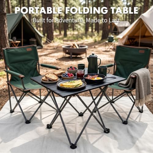 ShellKingdom Portable Camping Table for Picnic, Outdoor BBQ, Cooking, Beach