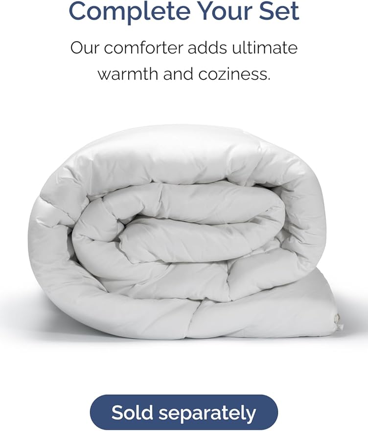 Extra Deep Pocket King Sheets - 4 Piece Breathable & Cooling Bed Sheets - Hotel Luxury Bed Sheet Set - Soft, Wrinkle Free & Comfy - Easily Fits Extra Deep Mattresses - Deep Pocket Denim Blue Sheets