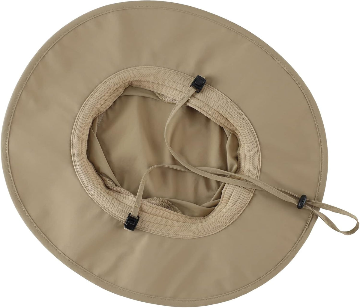 Home Prefer UPF50+ Mens Sun Hat Wide Brim Fishing Hat for Men UV Protection Womens Beach Bucket Hat for Golf Hiking Gardening