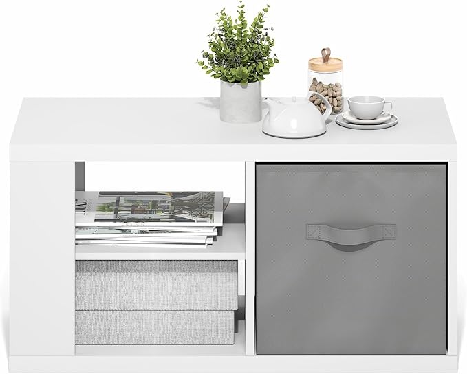 Furinno Viola Coffee Table, 3-Tier Modern Coffee Table