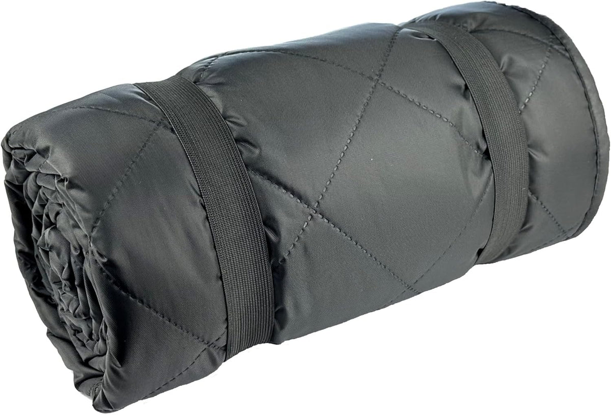 DOWN UNDER OUTDOORS Large Waterproof Windproof Extra Thick 350 GSM Quilted Fleece, or Sherpa Stadium Blanket