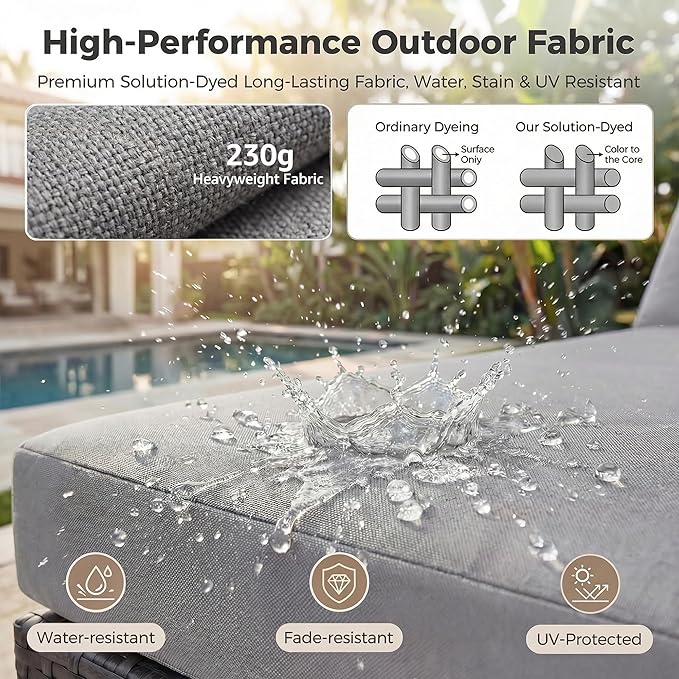 NICESOUL 9 Piece Patio Set