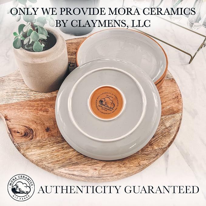 MORA Ceramic Plates Set, 7.8 in