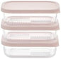 Glass Food Storage Containers with Lids — 6 Piece — 17.6 oz Glass with BPA-Free Leak Resistant Stackable Lids — Microwave, Oven & Dishwasher Safe — Ideal for Meal Prep & More - Berry Blush
