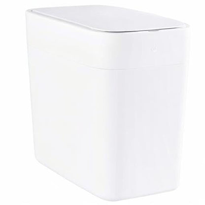 TOWNEW T1S 4.1 Gallon Automatic Self-Sealing and Self-Changing, Motion Sense Activated Trash Can, 2024 Upgrade Smart Garbage Can with Lid for Kitchen Bathroom Office, White