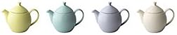 FORLIFE Dew Teapot with Basket Infuser, Lemon Grass, 14 oz/414ml