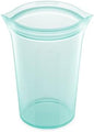 Zip Top Reusable Food Storage Bags | Large Cup [Teal] | Silicone Meal Prep Container | Microwave, Dishwasher and Freezer Safe | Made in the USA