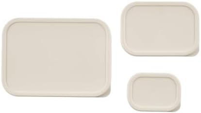 Glass Food Storage Containers with Lids - 10 Piece - 3 x 25.4 oz & 2 x 57.5 oz Glass with BPA-Free Leak Resistant Stackable Lids - Microwave, Oven & Dishwasher Safe - Ideal for Meal - Vanilla Mist