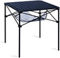 iClimb Lightweight Stable Alu. Folding Square Table Roll Up Top (Black, L)