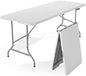 DUMOS 6 FT Folding Picnic Table, Portable Plastic Table, Easy to Keep