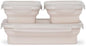 Drip EZ Secondz Collapsible Food Storage Containers (set of 3) - Meal Prep, Leftovers, Lunch, Camping, Hiking - Dishwasher & Microwave Safe - BPA-free Silicone - Locking Lids - Sandstone