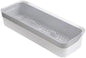 Plastic Kitchen Drawer Organizer with Lid and Drainer Stackable Utensil Holder for Countertop Silverware Tray Flatware Organizers - 13x4.7x2.4 Inch Spatula Cutlery Storage Box