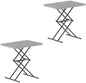 FanttikOutdoor Small Folding Table Quick Adjust 3 Heights, TV Tray, Dining