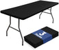 homing Rectangle Table Cloth Cover 4 Foot Black Elastic Fitted Tablecloth