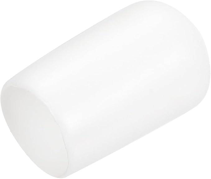 uxcell 20pcs Rubber End Caps 9mm ID Vinyl Round End Cap Cover Screw Thread Protectors White