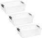Superio 13.7 Quart Clear Plastic Storage Bin with Lid, Stackable Organizer Box, BPA-Free Storage Container for Home, Garage, School & Office, 3 Pack