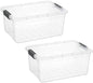 Superio 21 Quart Clear Plastic Storage Boxes with Lids, Stackable Organizer Containers, BPA-Free Storage Bins for Home, Office, School & Dorm, 2 Pack