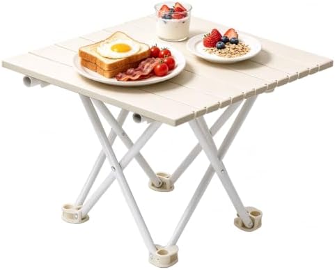 Folding Camping Table, Small Camping Table, Portable Aluminum Camp Table