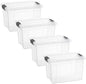 Superio 8.7 Quart Clear Plastic Storage Boxes with Lids, Stackable Organizer Containers, BPA-Free Storage Bins for Home, Office, School & Dorm, 4 Pack