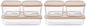 Glass Food Storage Containers with Lids — 12 Piece — 26.5 oz & 40.57 oz Glass with BPA-Free Leak Resistant Stackable Lids — Microwave, Oven & Dishwasher Safe — Ideal for Meal Prep - Cashew Cream