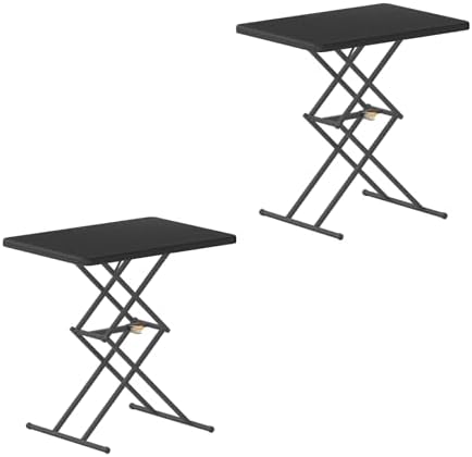 FanttikOutdoor Small Folding Table Quick Adjust 3 Heights, TV Tray, Dining