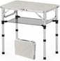 YihuiKo Folding Picnic Table, Small Camping Table with Adjustable Heights
