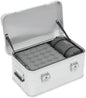 Aluminum Storage Box with Lid, 30L/7.93Gal Heavy Duty Overland Storage Box Stackable Trunk Organizer with Handles & Latches for Truck Bed SUV Camping Outdoor Home Organization