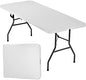 FDW | 6FT Folding Table | White | Portable Plastic Table