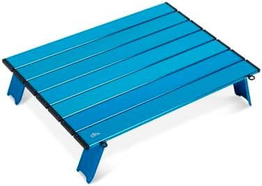 iClimb Ultralight Compact Mini Folding Alu. Table (Blue - L)