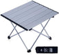 iClimb Ultralight Compact Camping Folding Table (Silver - S)