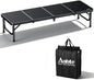 Anbte 4ft Low Folding Picnic Table with Storage Bag, 10.3" Height, Black