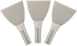 3-Pack 4-Inch Stainless Steel Rolled Ice Cream Scrapers | Heavy Duty Blade for Ice Cream | Frozen Dessert Supplies