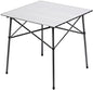 Portal Lightweight Aluminum Folding Square Table Roll Up Top 4 People Table