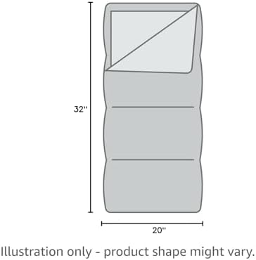 Ledge Sports Featherlite +20 F Degree Ultra Light Design, Ultra Compact Sleeping Bag (84 X 32 X 20)