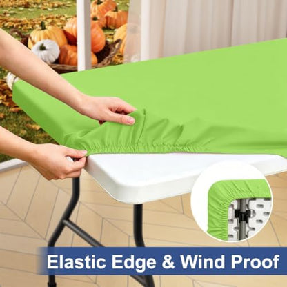 homing Rectangle Table Cloth Cover 4 Foot Elastic Fitted Tablecloth