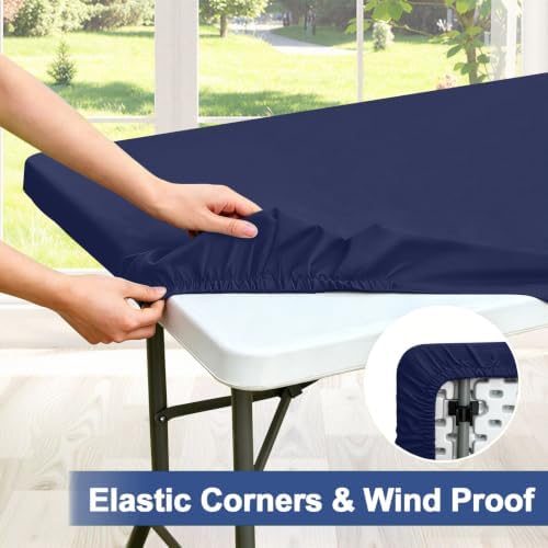 homing Rectangle Table Cloth Cover 4 Foot Elastic Fitted Tablecloth