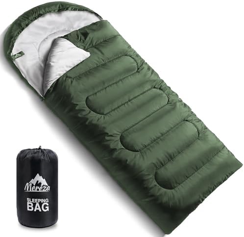 MEREZA Sleeping Bags XL for Adults Mens Large Wide Sleeping Bag for Camping