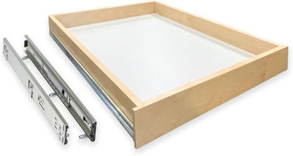 Slide-A-Shelf Express Essentials Pull-Out Cabinet Drawer, Birch Wood with Full Extension Ball-Bearing Slides, Kitchen Storage Organization Ready-to-Ship