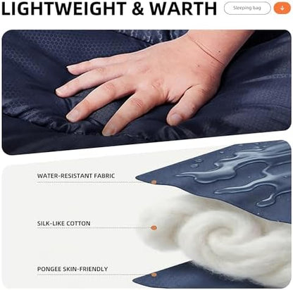 Lightweight Sleeping Bags for Adults & Kids, Backpacking & Scouts, Compact