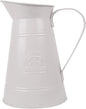 REDECKER White Coated Metal Toilet Brush Holder Only, Vintage Design with Handle and Spout, Made in Germany - Decorative Toilet Brush Holder