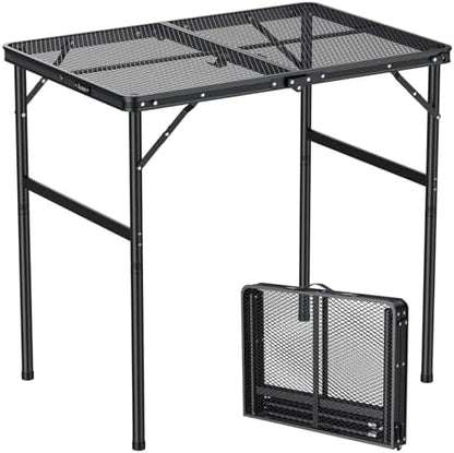 Anbte 3ft Portable Grill Table Max 29.5", 2 Adjustable Heights, 31" X 22"