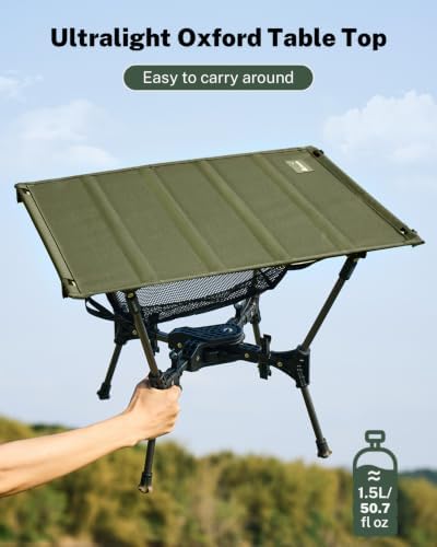Gonex Portable Camping Table, Lightweight Foldable Camp Side Table