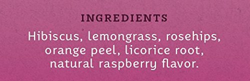 Stash Tea Wild Raspberry Hibiscus Herbal Tea - Naturally Caffeine Free, Non-GMO Project Verified Premium Tea with No Artificial Ingredients, 20 Count (Pack of 6) - 120 Bags Total