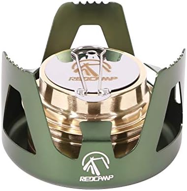 REDCAMP Mini Alcohol Stove Camping for Backpacking, Green