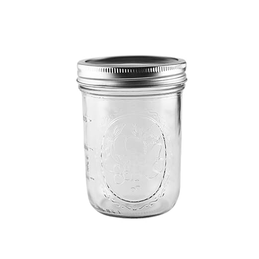 Ball - 16 oz Wide Mouth Glass Mason Jars | 6 Pack Jars with Airtight Lids | Large Glass Jar for Food Storage with Lids | Ideal for Canning, Fermentation, Pickling, Kombucha Brewing