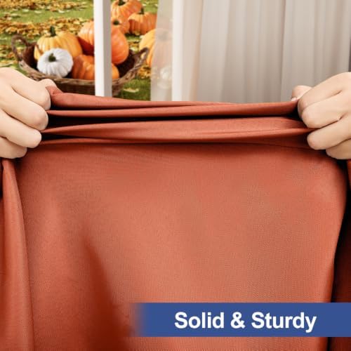 homing Rectangle Table Cloth Cover 4 Foot Rust Elastic Fitted Tablecloth