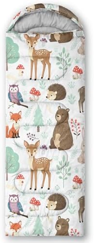 Axolotl Unicorn Sleeping Bag for Kids Boys Girls–Lightweight Warm Cold Weather Sleeping Bags,Waterproof Portable Sleeping Bag with Compression Sack for Camping Backpacking Outdoor Indoor