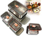 4 Pack 304 Stainless Steel Food Containers with Leakproof Lids, Reusable Metal Storage Containers, Oven/Dishwasher/Freezer Safe
